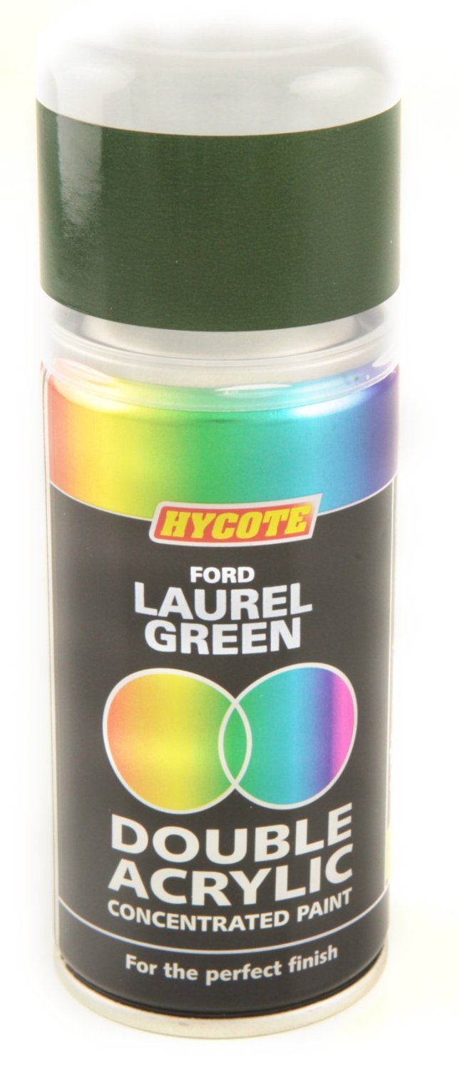 Hycote Ford Laurel Green Double Acrylic Spray Paint 150Ml Xdfd305