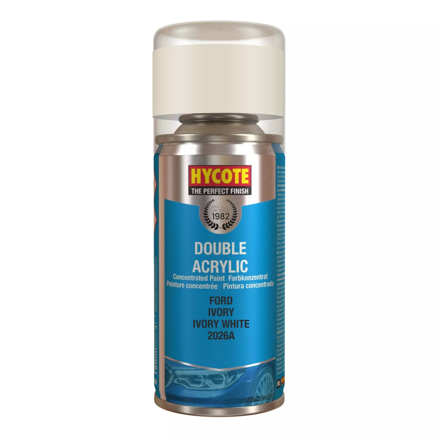 Hycote Ford Ivory Double Acrylic Spray Paint 150Ml Xdfd602