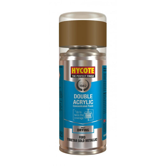 Hycote Ford Tibetan Gold Metallic Double Acrylic Spray Paint 150Ml Xdfd712