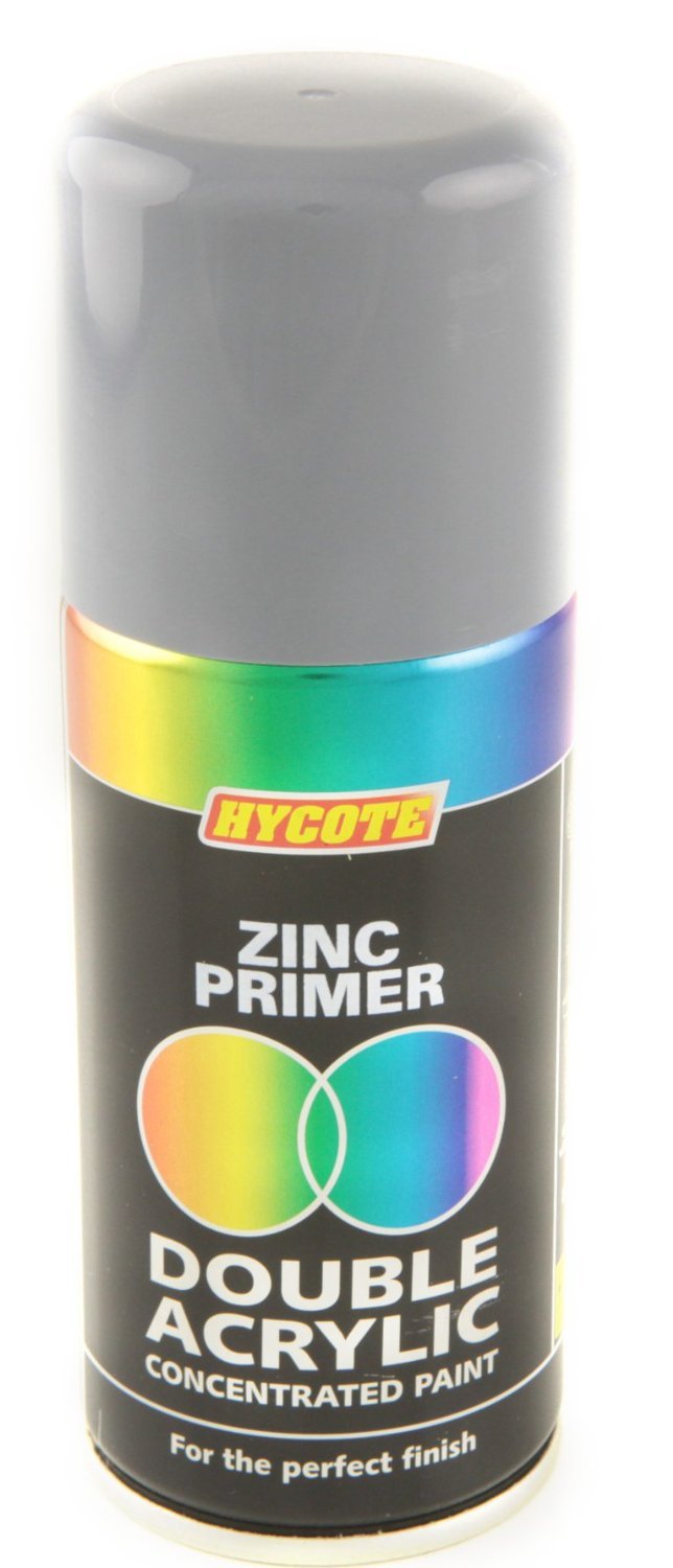 Hycote Zinc Primer Double Acrylic Spray Paint 150Ml Xdpb911