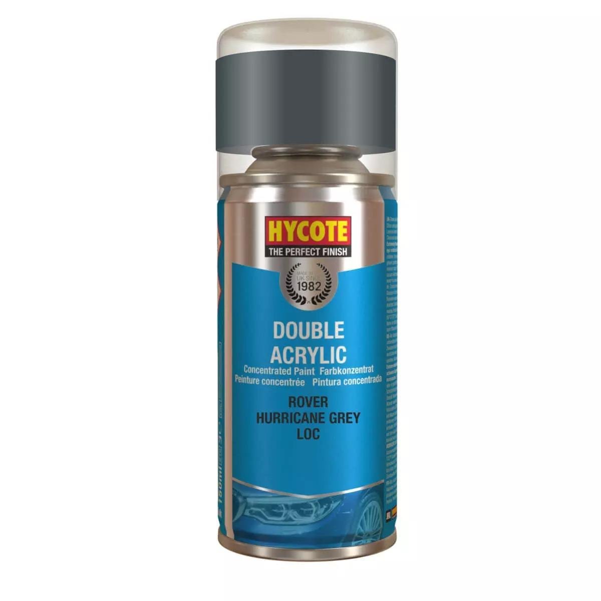 Hycote Rover Hurricane Grey Double Acrylic Spray Paint 150Ml Xdrv403