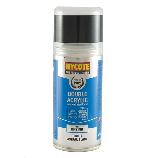 Hycote Toyota Astral Black Double Acrylic Spray Paint 150Ml Xdty402