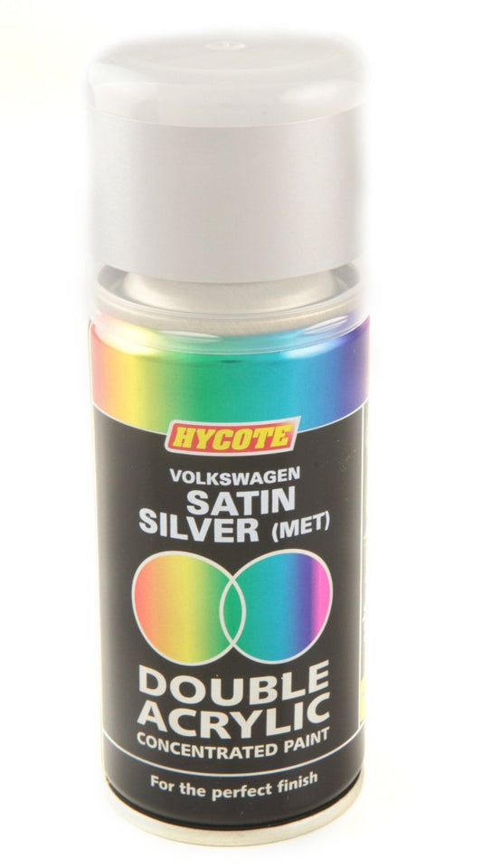 Hycote Volkswagen Satin Silver Double Acrylic Spray Paint 150Ml Xdvw405