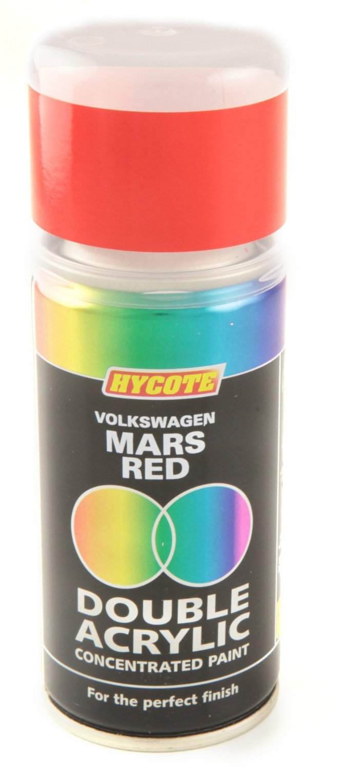 Hycote Volkswagen Mars Red Double Acrylic Spray Paint 150Ml Xdvw503