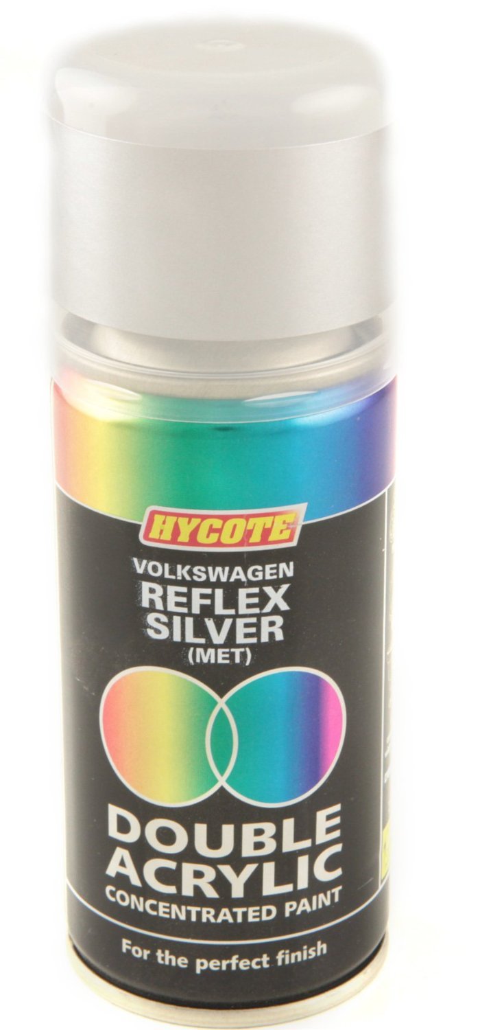 Hycote Volkswagen Reflex Silver Double Acrylic Spray Paint 150Ml Xdvw604