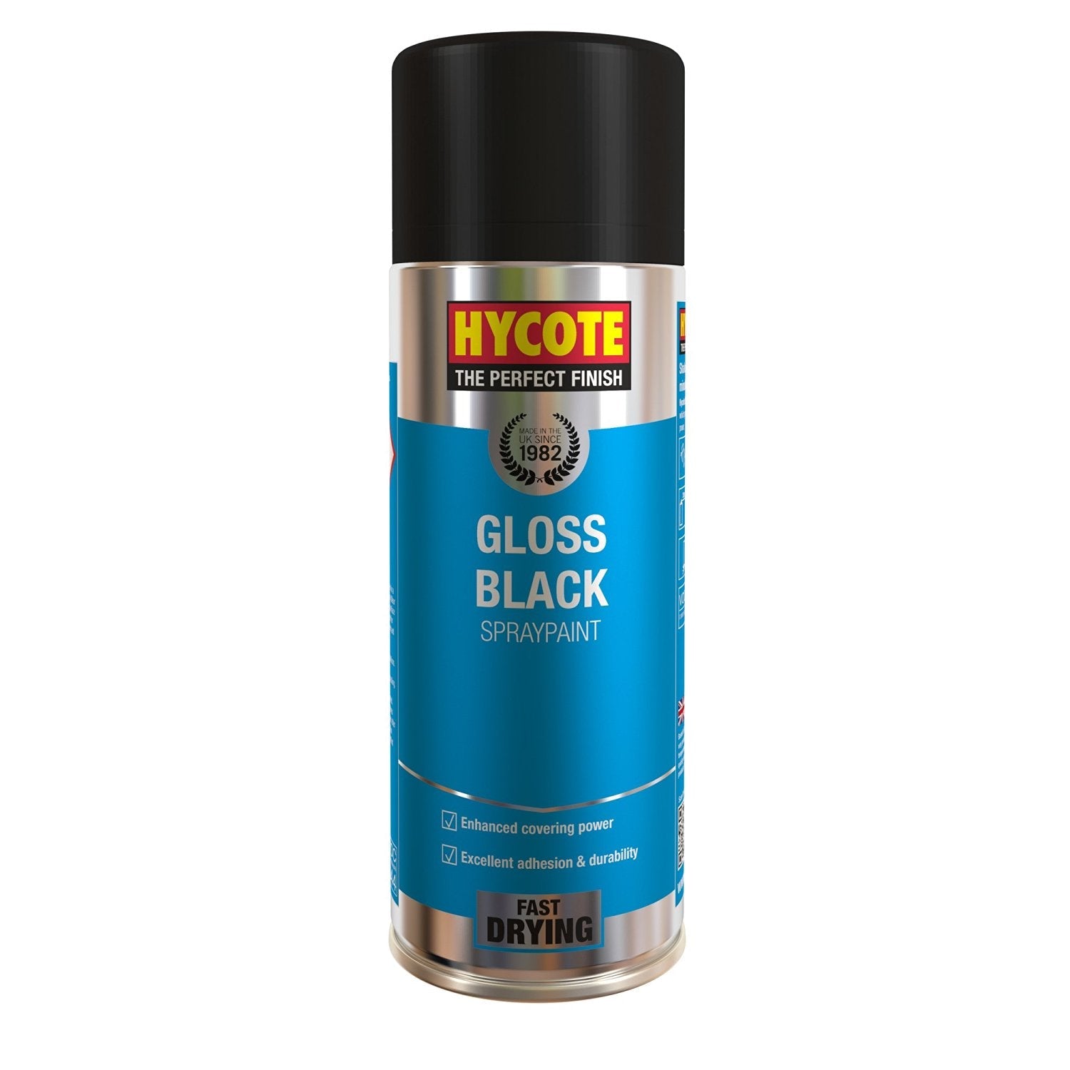 Hycote Gloss Black Spray Paint 400Ml Xuk0272