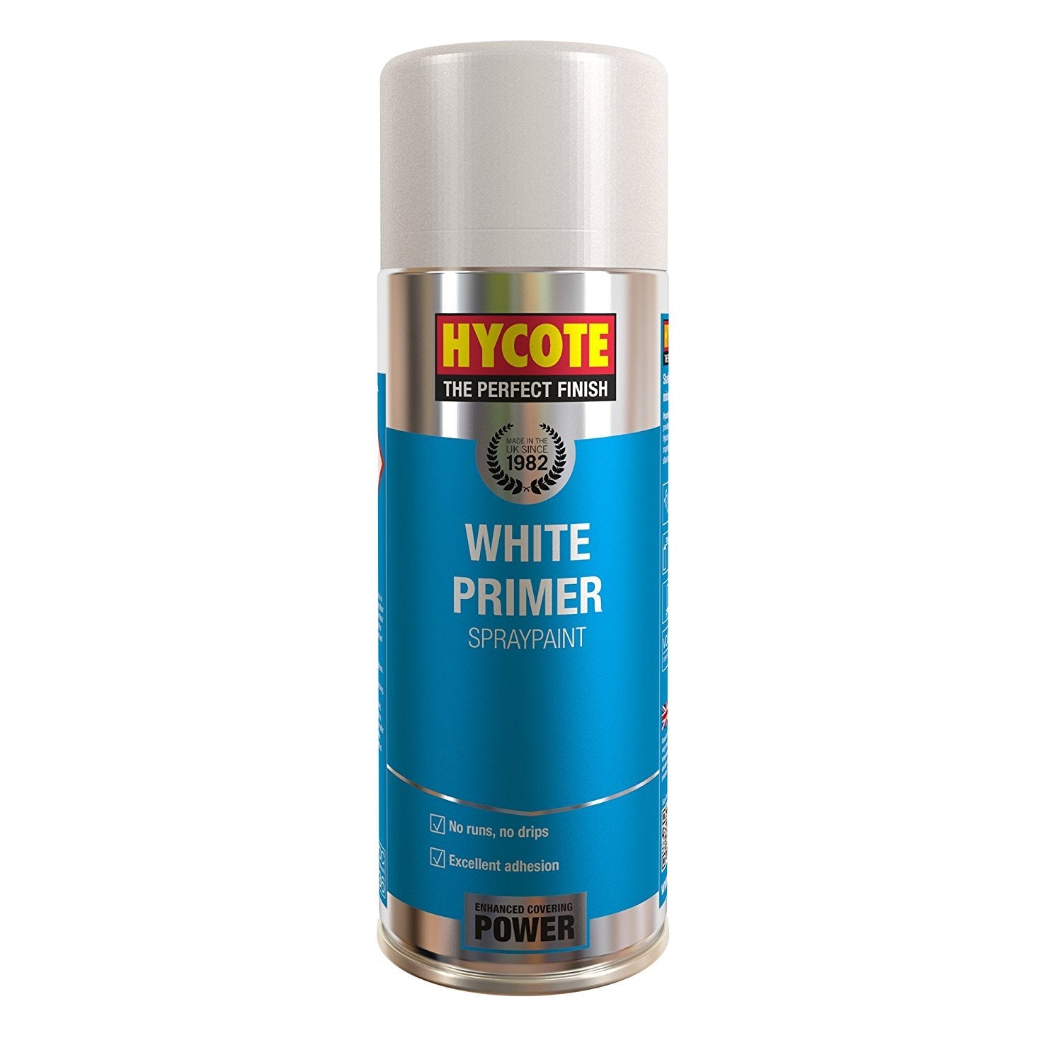 Hycote White Primer Spray Paint (Pack Of 12) 400Ml Xuk0302