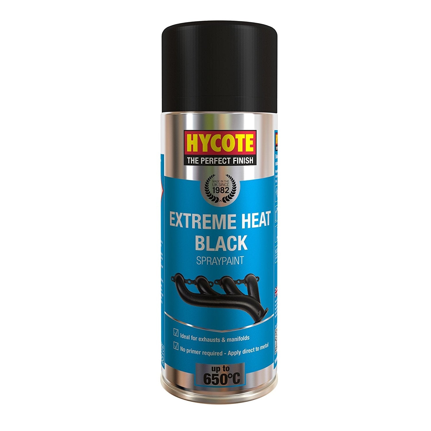 Hycote Vht Black Very High Temperature Spray Paint 400Ml Xuk1001