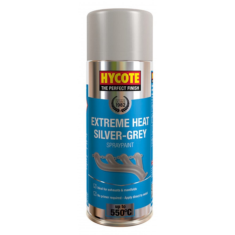 Hycote Vht Silver / Grey Very High Temperature Spray Paint 400Ml Xuk1009