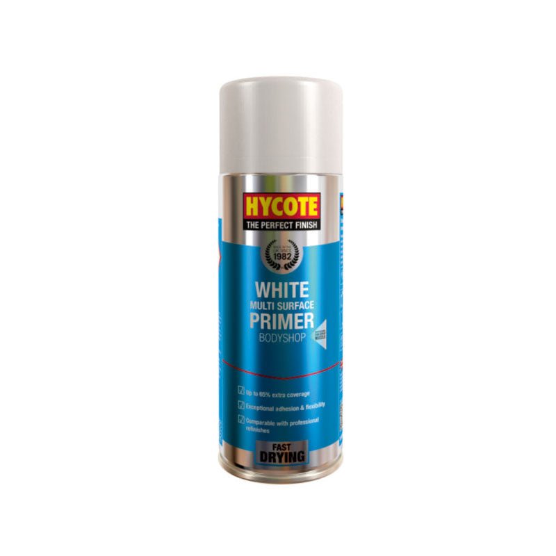 Hycote High Build White Primer Spray Paint 400Ml Xuk424