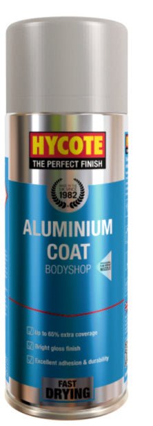 Hycote Bodyshop Aluminium Coat Spray Paint 400Ml Xuk429