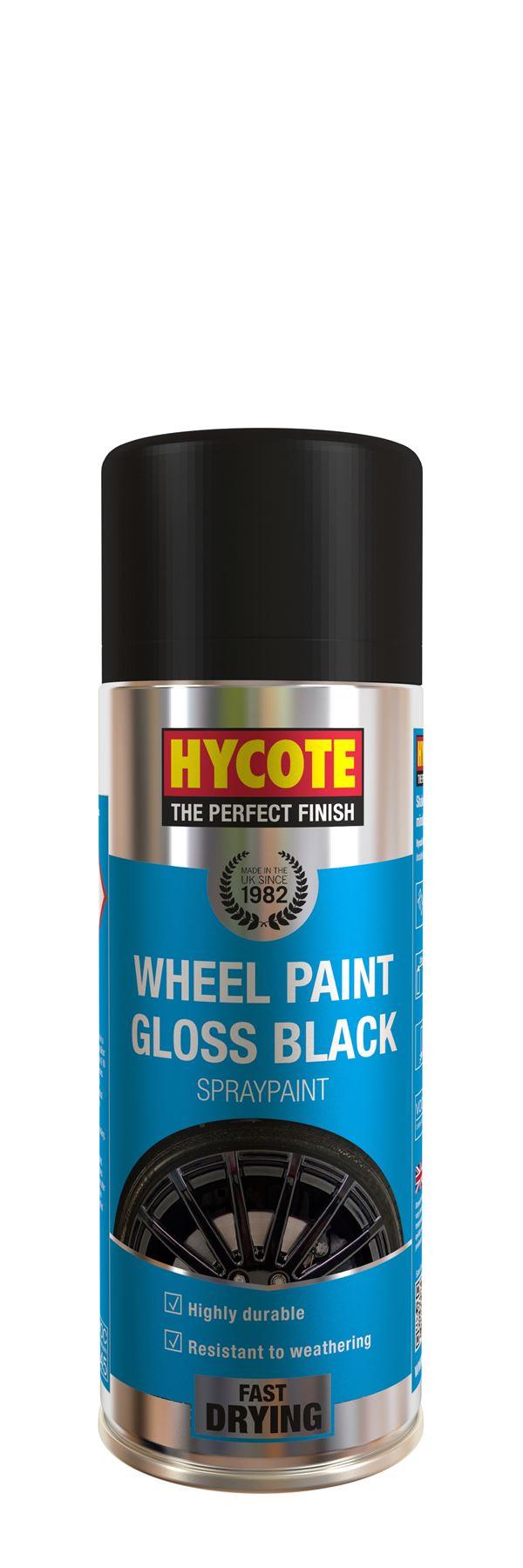 Hycote Gloss Black Wheel Spray Paint 400ml (Anthracite)